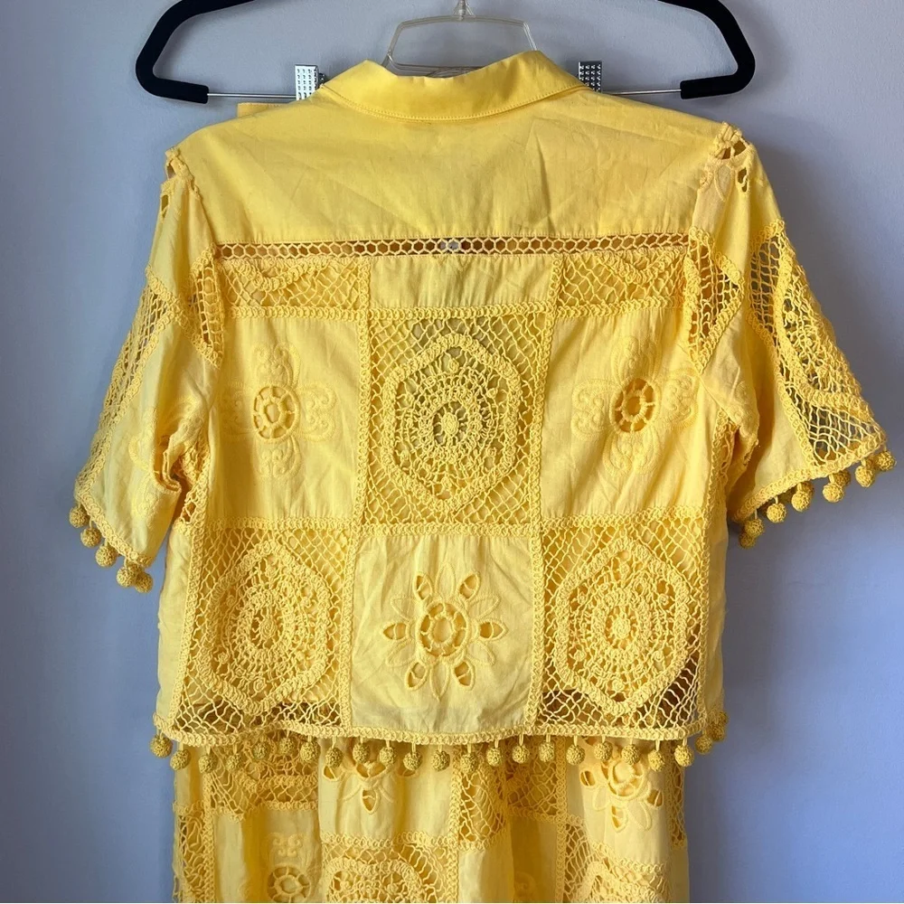 Hunter Bell Yellow Crocheted Two-Piece Set - Picture 11 of 14